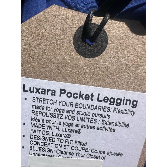 prAna Women's $99 Luxara Pocket Legging in Rich Sapphire size M - Picture 5 of 9